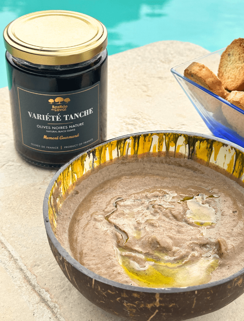 Caviar de courgette & olives noires Tanche