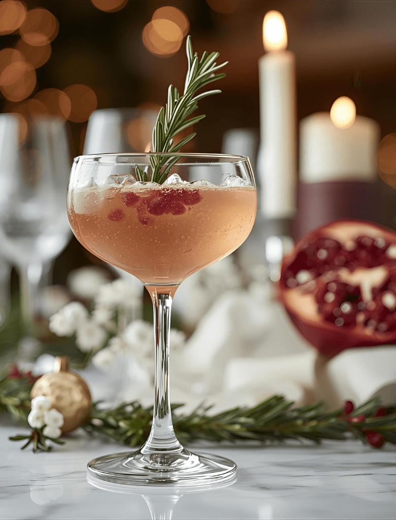 Cocktail pétillant d'hiver