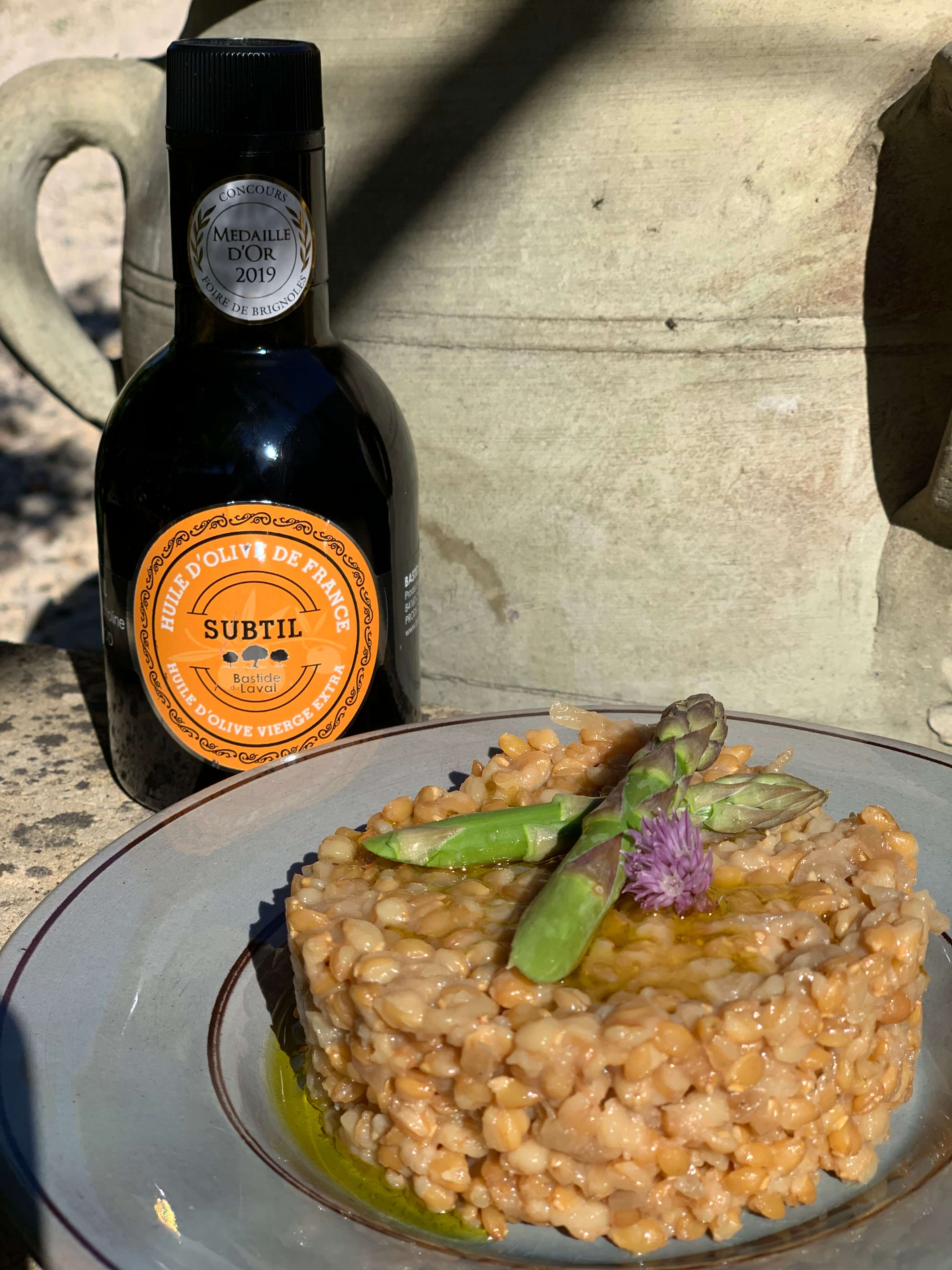 Risotto de petit épeautre & huile d'olive Subtile