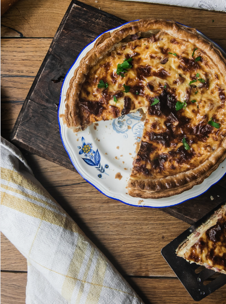 Quiche Lorraine & Huile piment