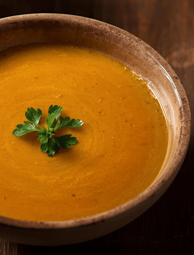 Velouté de potimarron & huile aux cèpes