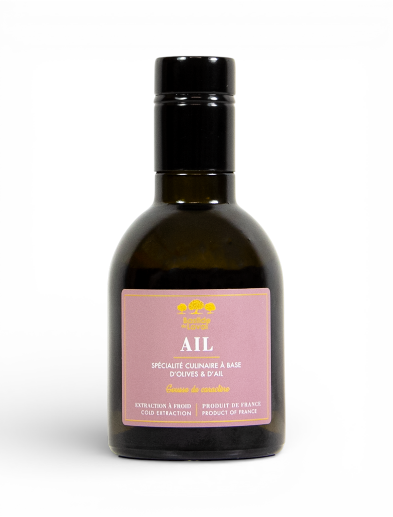 OLIVE OIL WITH GARLIC 25cl - Old harvest