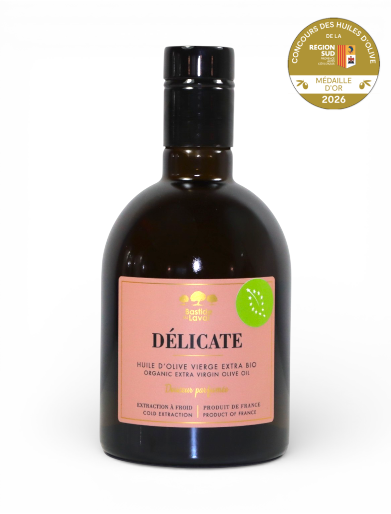 Huile d'olive bio DÉLICATE 50cl - NOUVEAU CRU