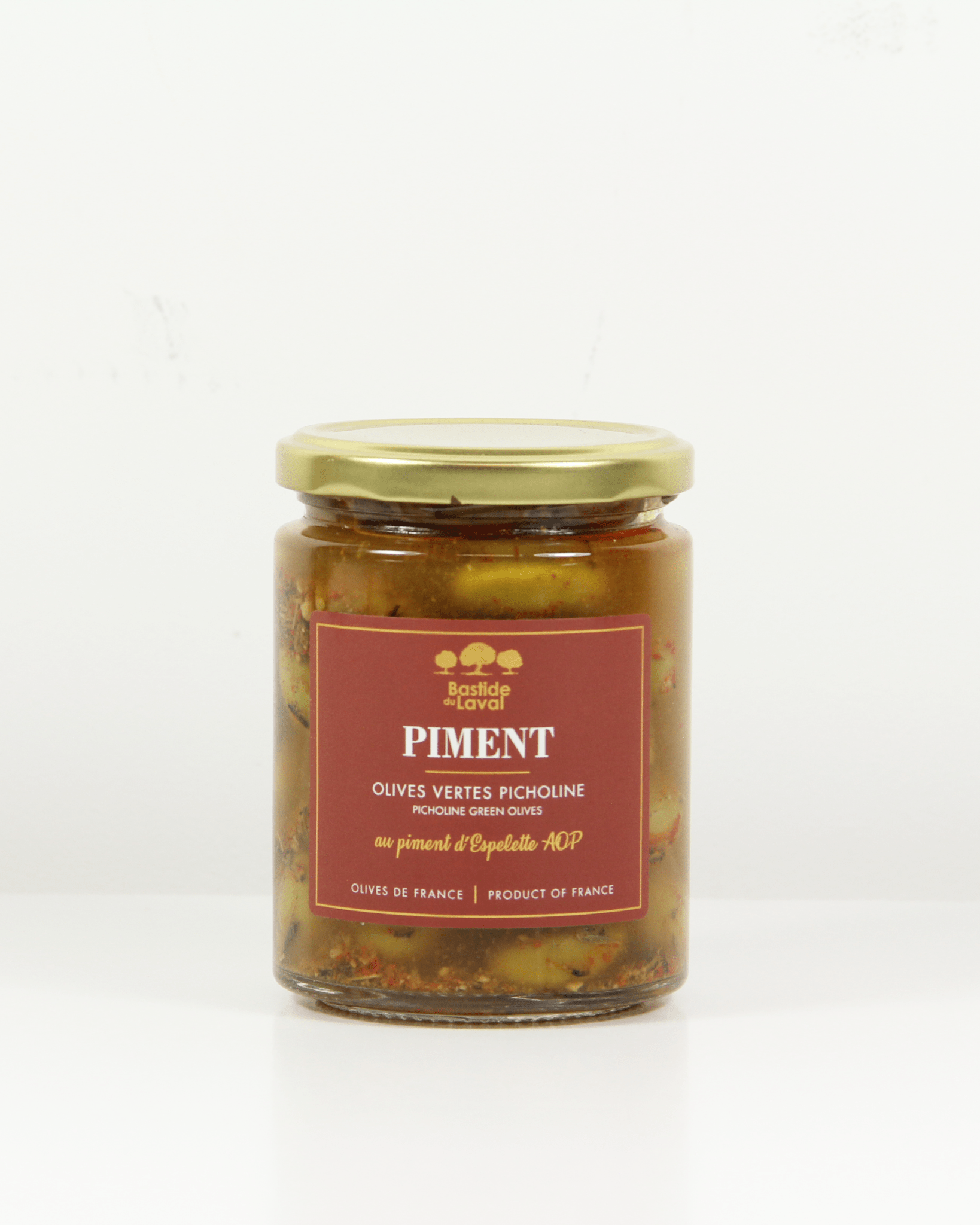 Olives vertes Picholine au Piment