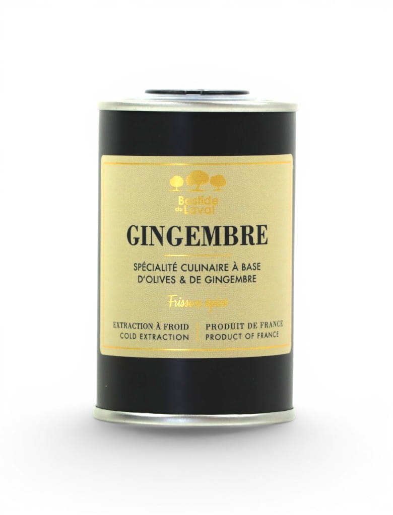 Huile d'olive au gingembre 15cl - NOUVEAU CRU