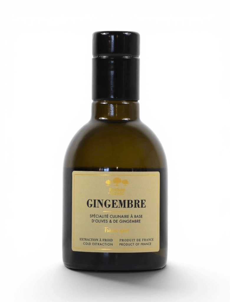 Huile d'olive au gingembre 25cl - NOUVEAU CRU