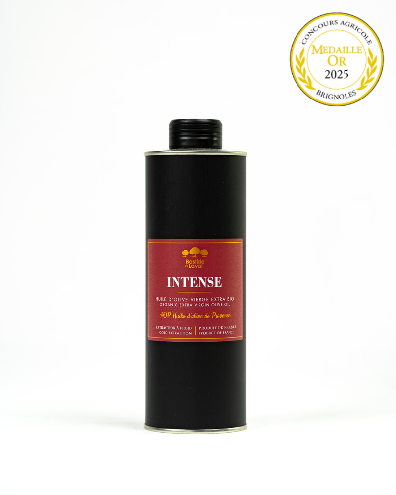 Huile d'olive bio INTENSE 50cl - nouveau cru