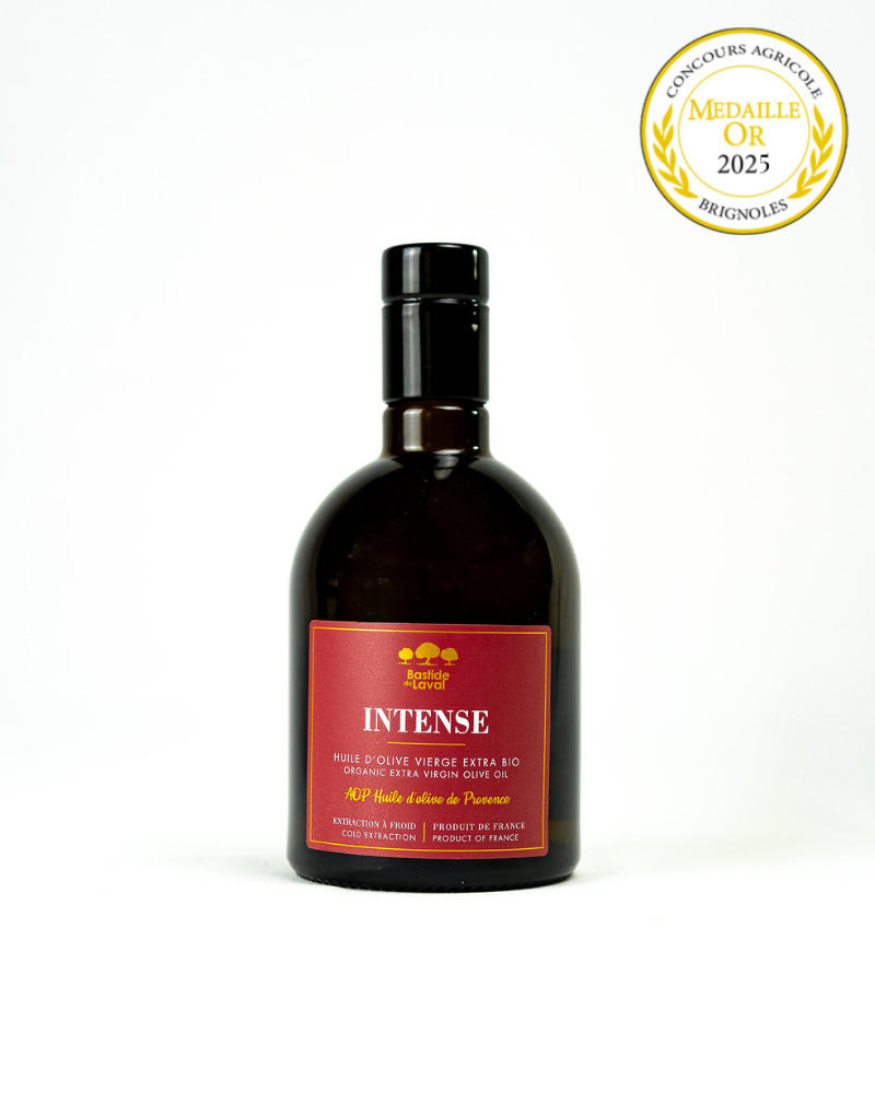 Huile d'olive bio INTENSE 50cl - nouveau cru