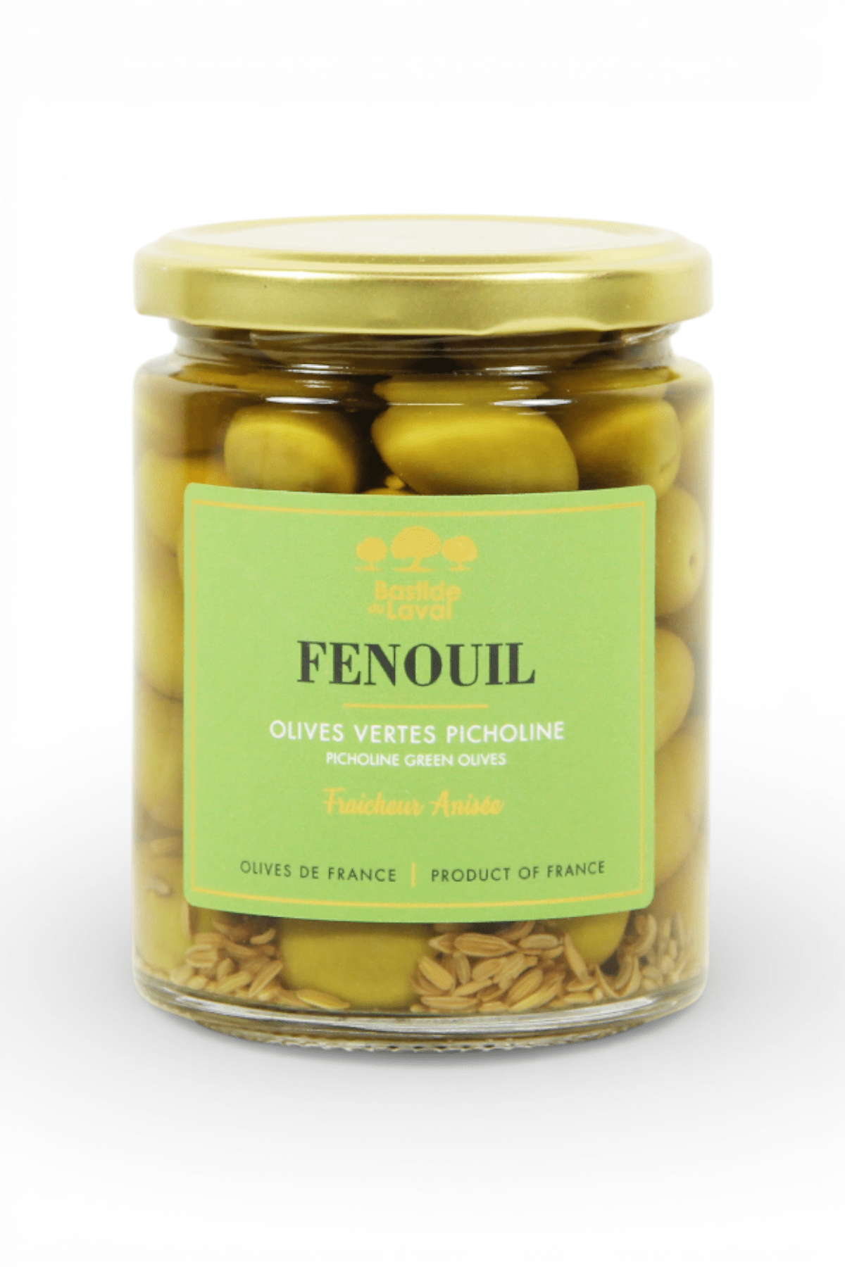 Olives vertes Picholine au Fenouil