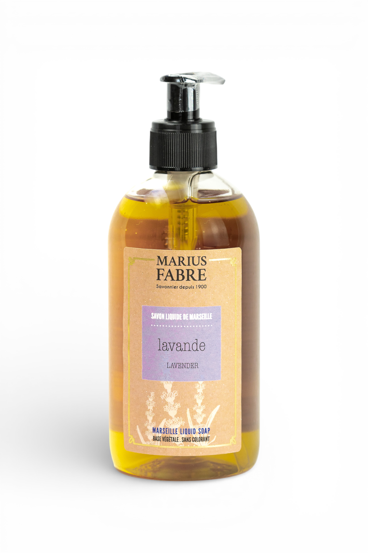Savon liquide de Marseille Lavande pompe 400 ml