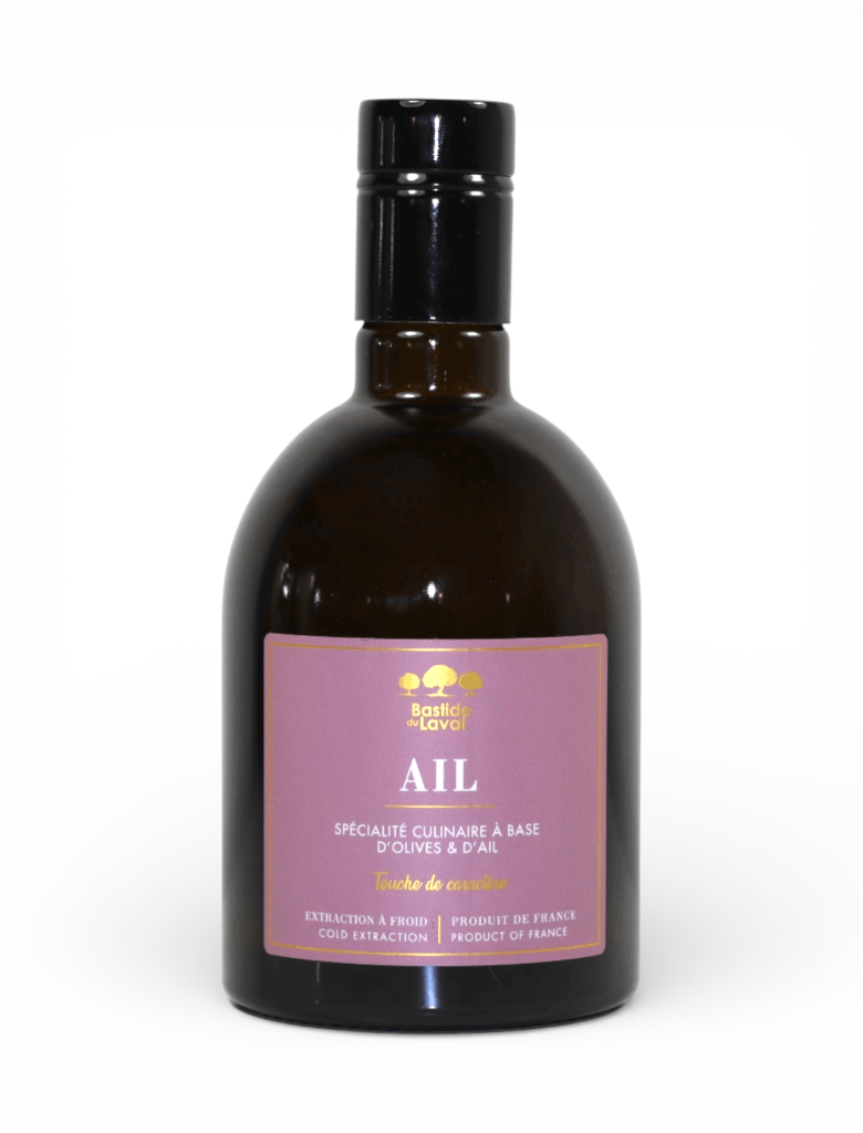 OLIVE OIL WITH GARLIC 50cl - Old harvest