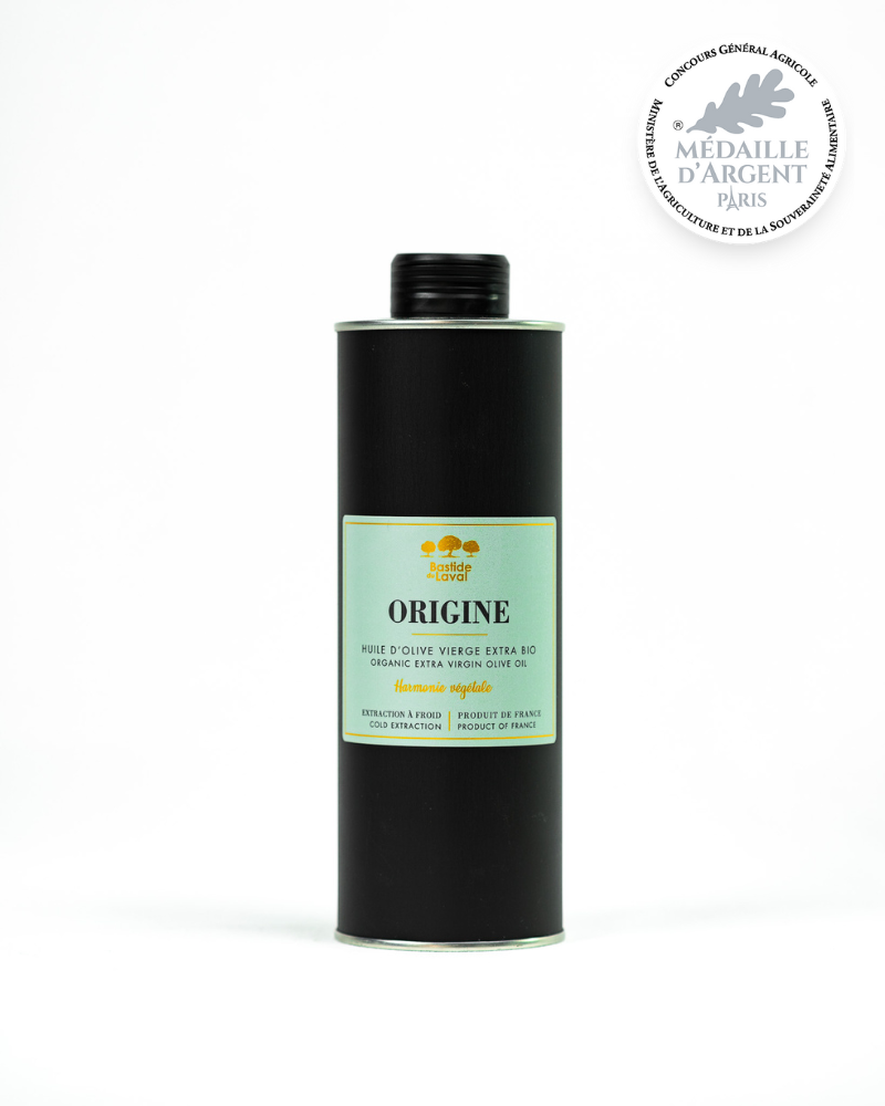 Huile d'olive bio ORIGINE 50cl - nouveau cru