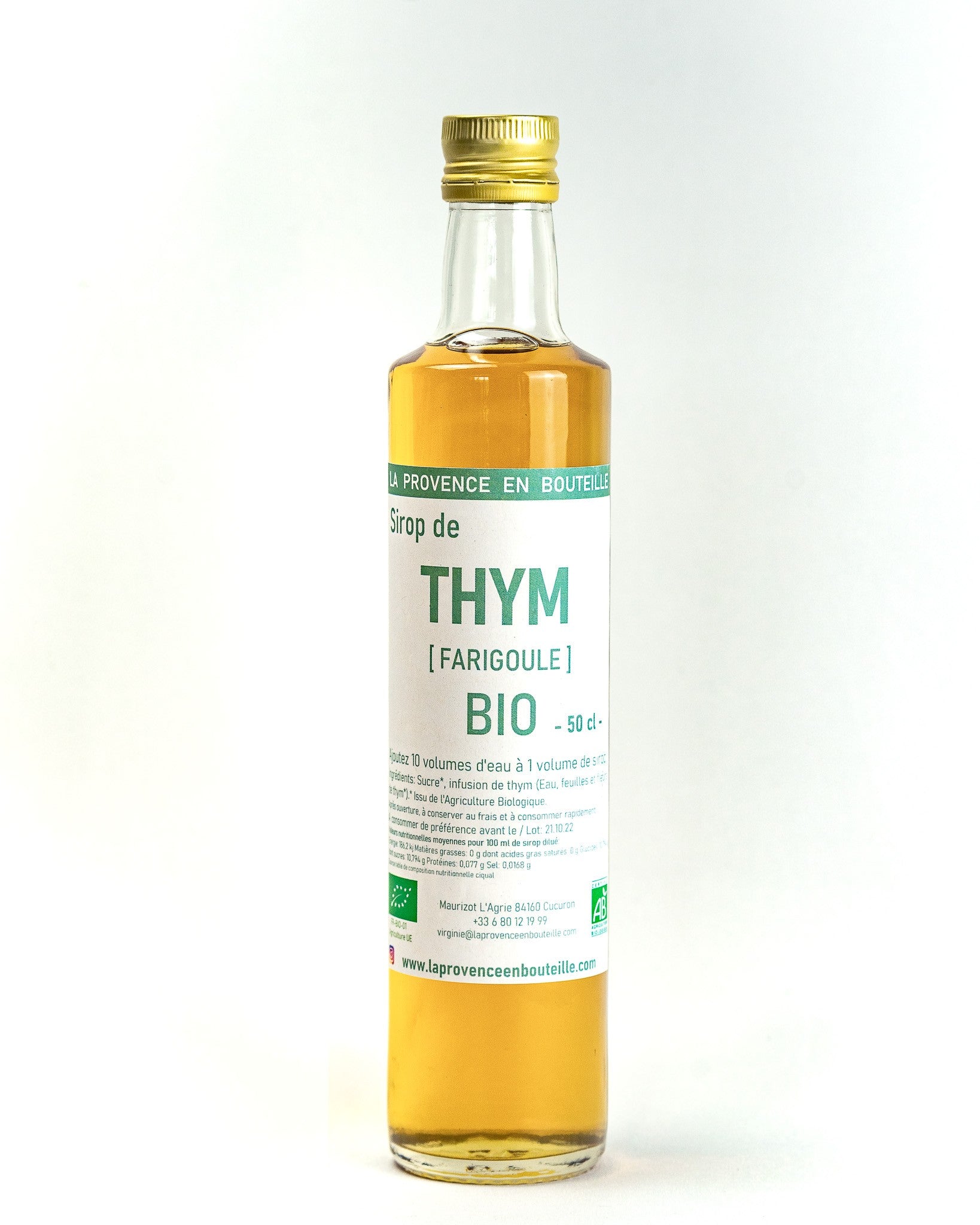 ORGANIC Thyme Syrup