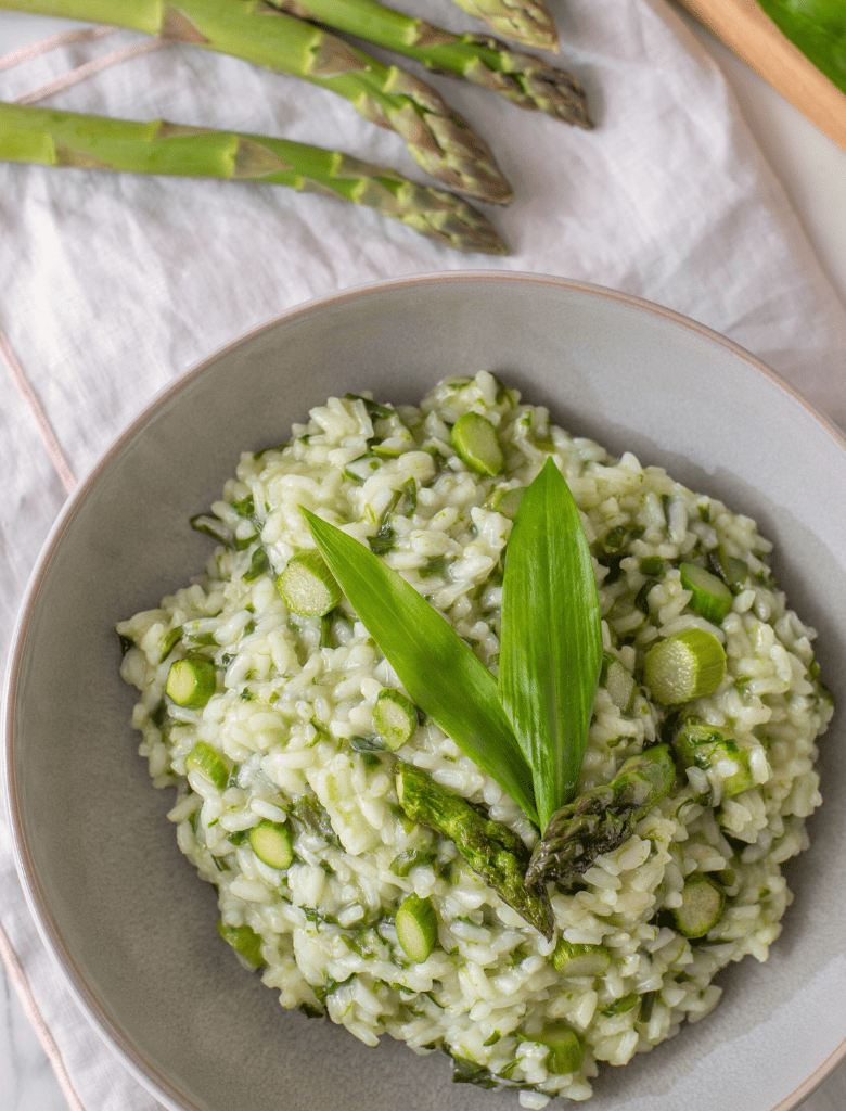 Risotto aux asperges & huile d'olive Citron