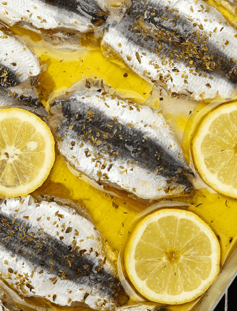 Filets de sardines marinés au citron & huile d'olive Création