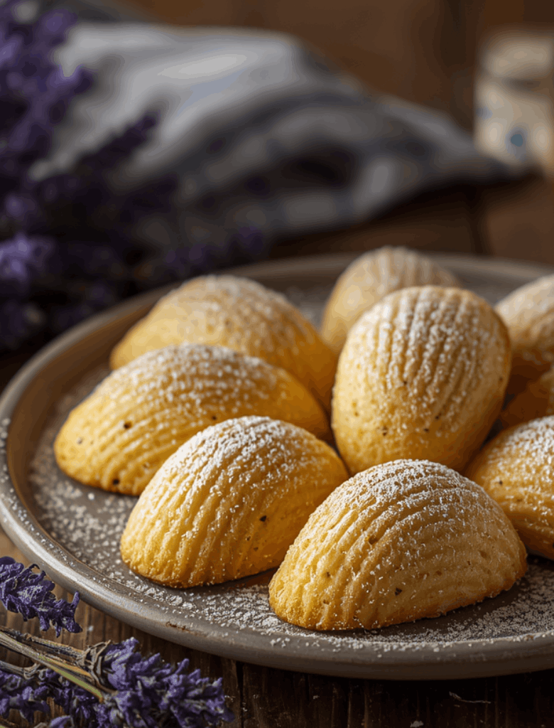 Madeleines au miel et l'huile d'olive Lavande