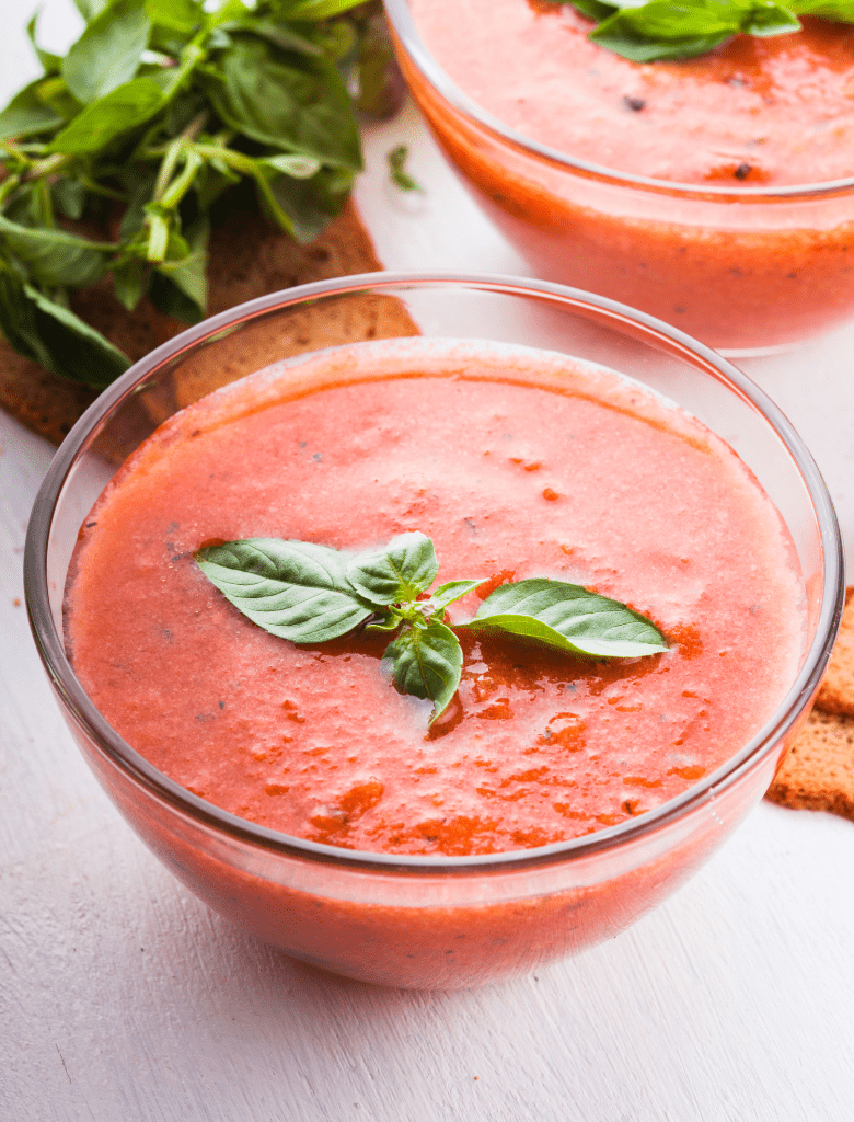 Gaspacho & huile d'olive Basilic