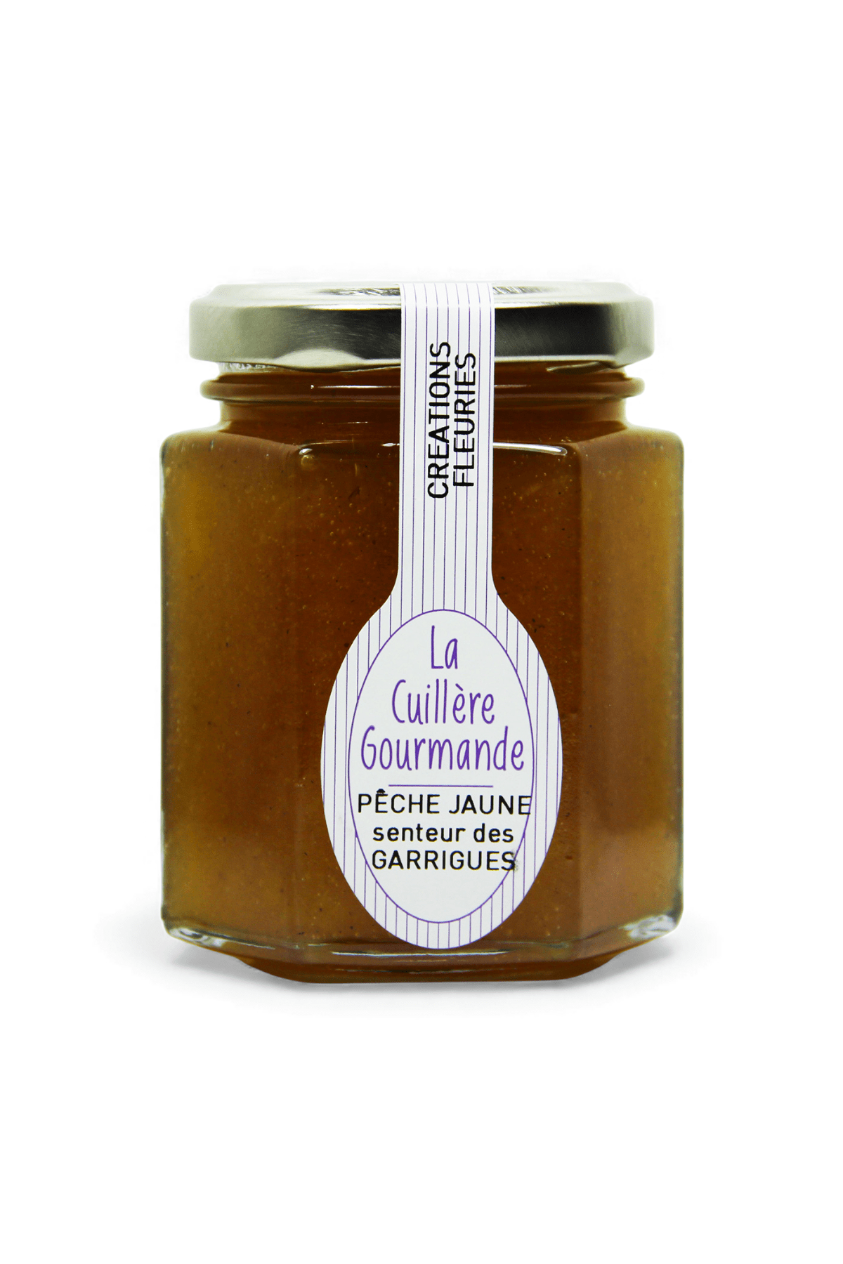 Confiture pêche jaune senteur des garrigues