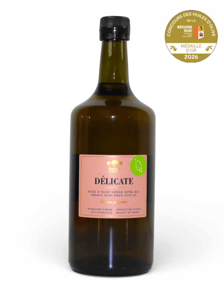 Huile d'olive bio DÉLICATE 1L - NOUVEAU CRU