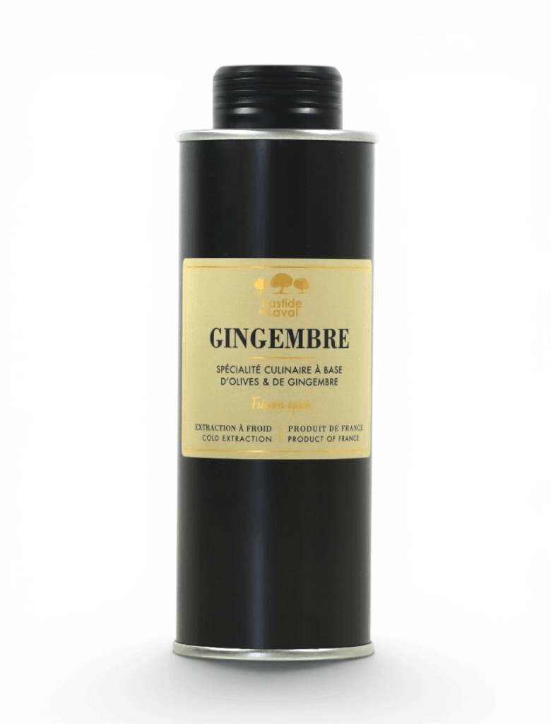 Huile d'olive au gingembre 25cl - NOUVEAU CRU