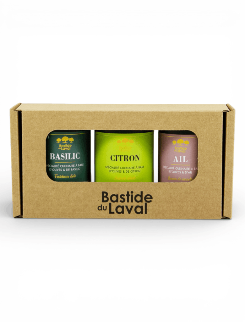 Trio découverte Huiles d'olive aromatisées - ANCIEN CRU