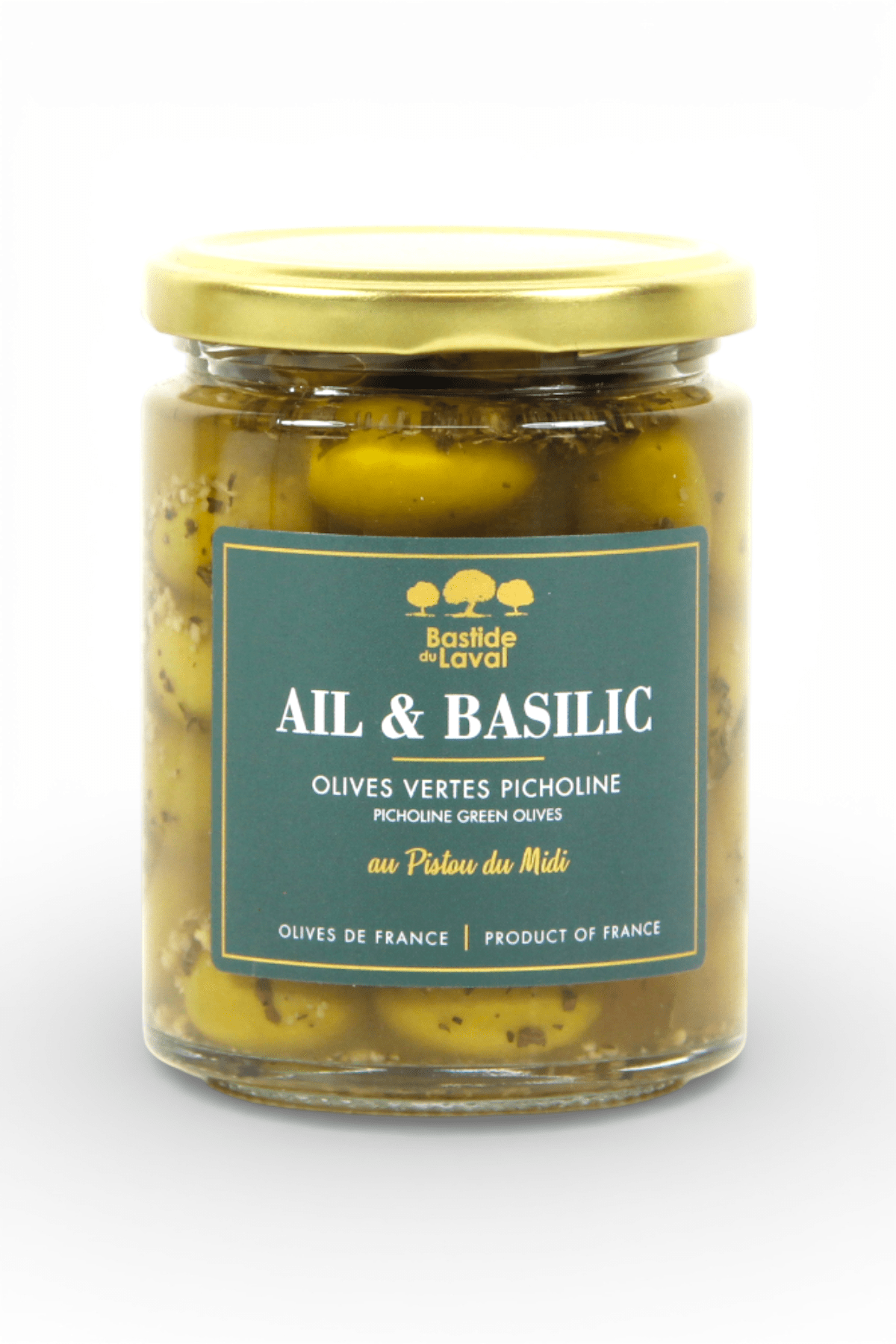 Olives Picholine Ail Basilic