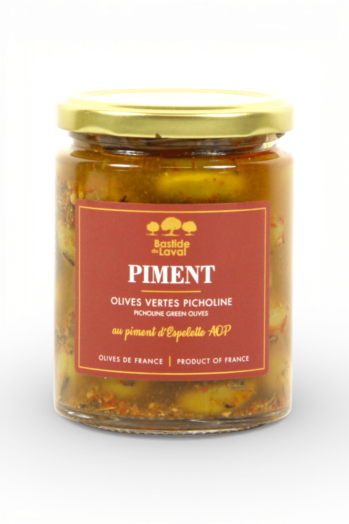 Olives vertes Picholine au Piment