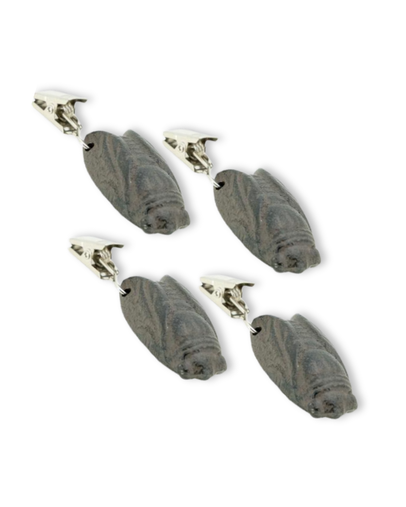 Lot de 4 poids de nappe Cigale