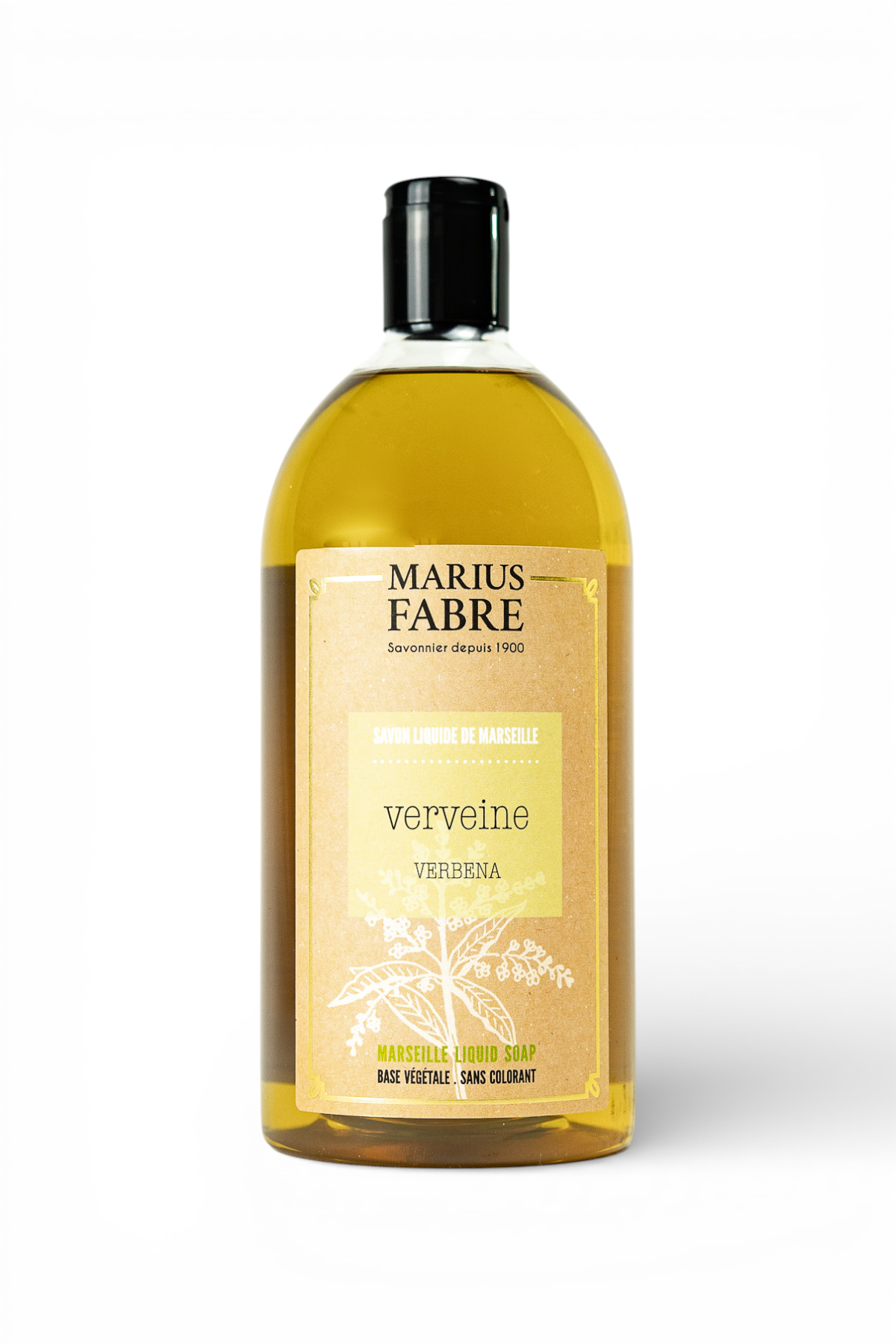 Savon liquide de Marseille Verveine recharge 1L