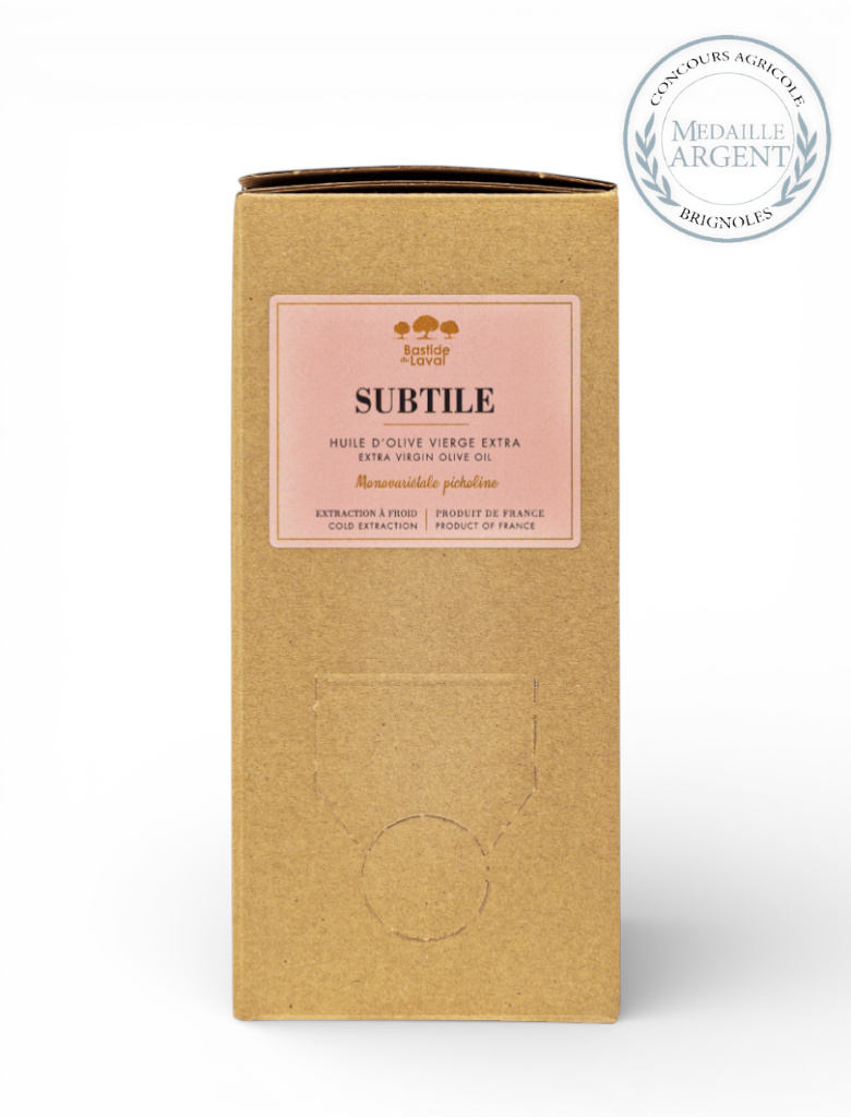 Huile d'olive SUBTILE 3L - NOUVEAU CRU