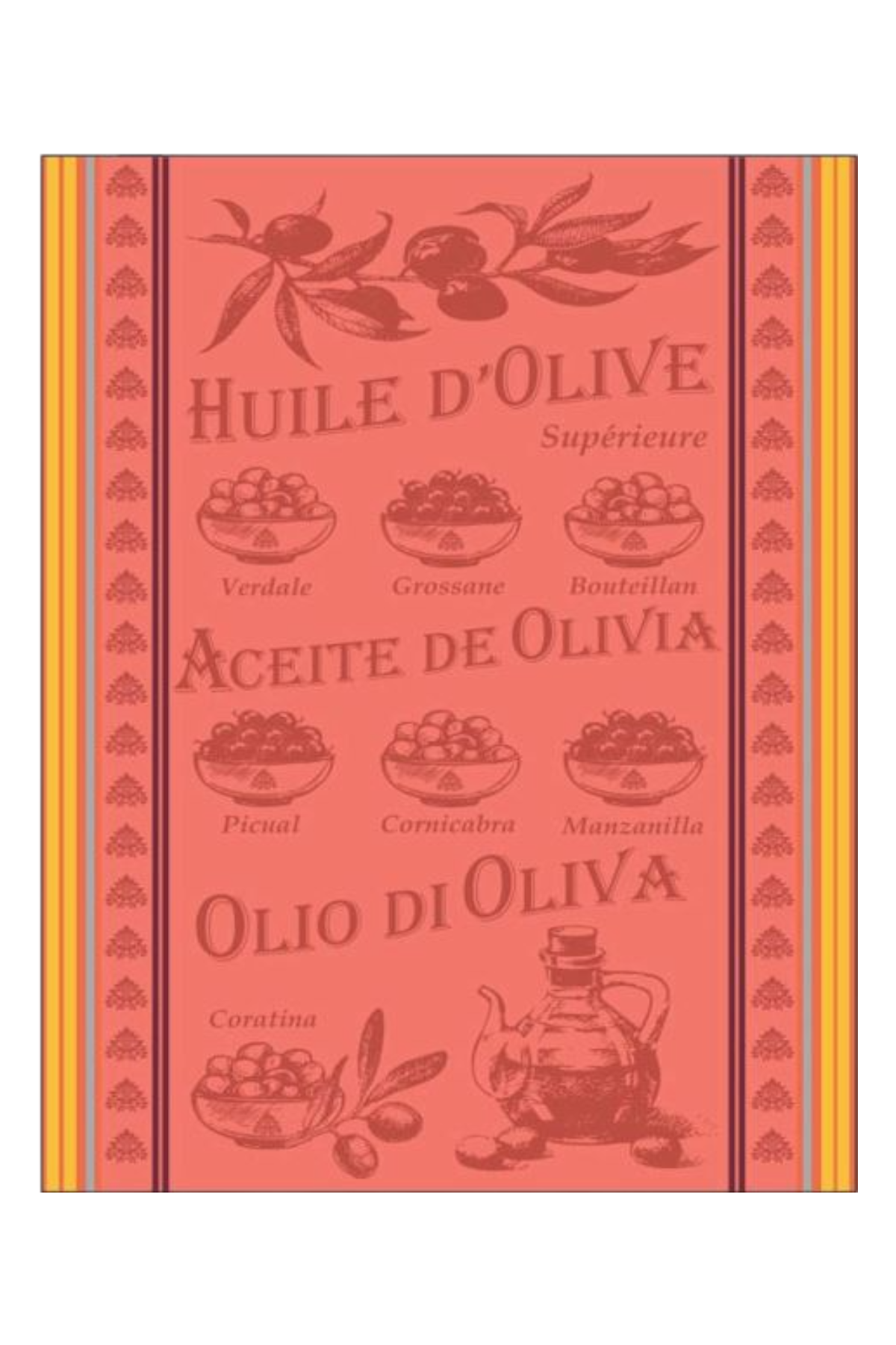 Gelbes Aïoli-Geschirrtuch