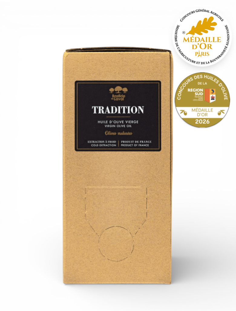 Huile d'olive TRADITION 3L - NOUVEAU CRU