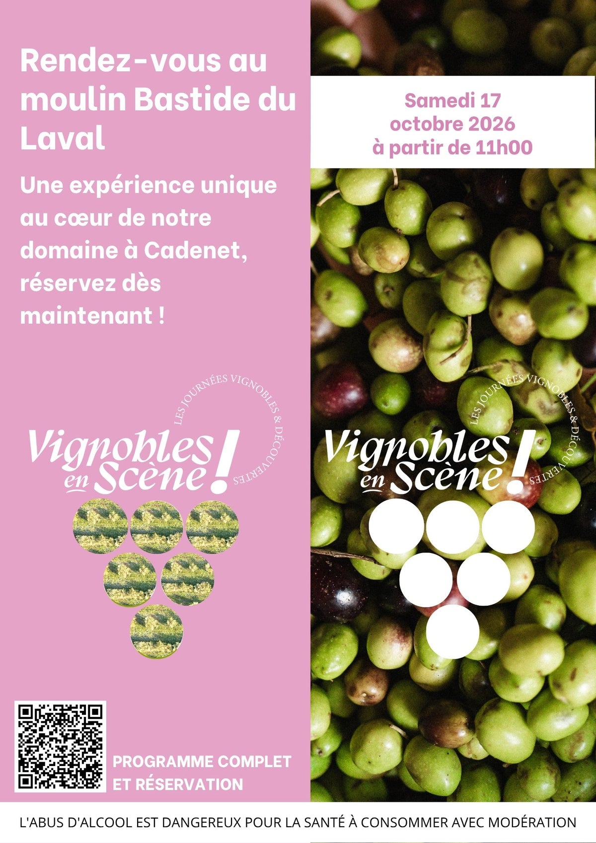 Réservation Vignobles en Scène - samedi 17 octobre