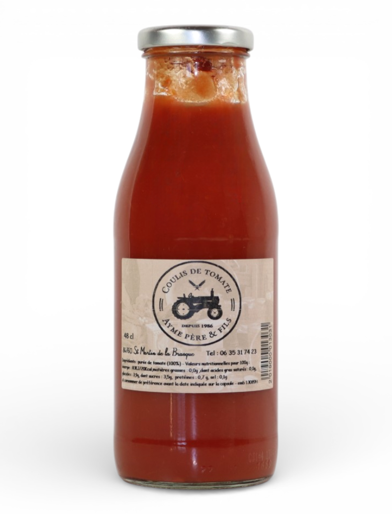 Coulis de tomate artisanal