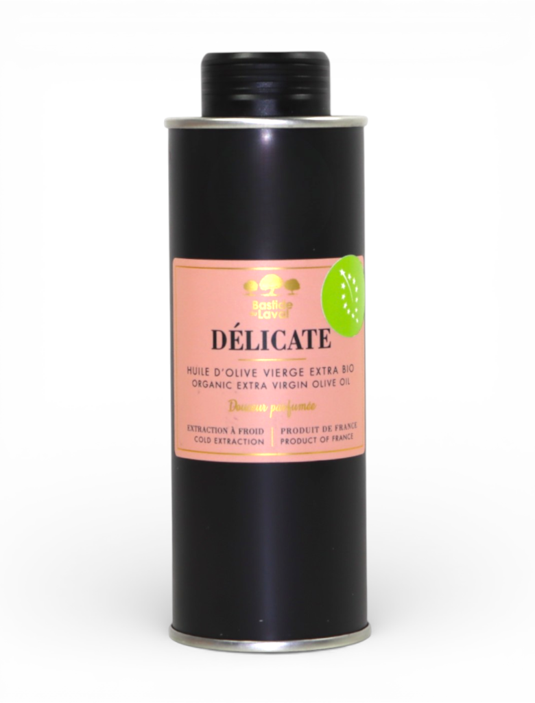 Huile d'olive bio DÉLICATE 25cl - NOUVEAU CRU