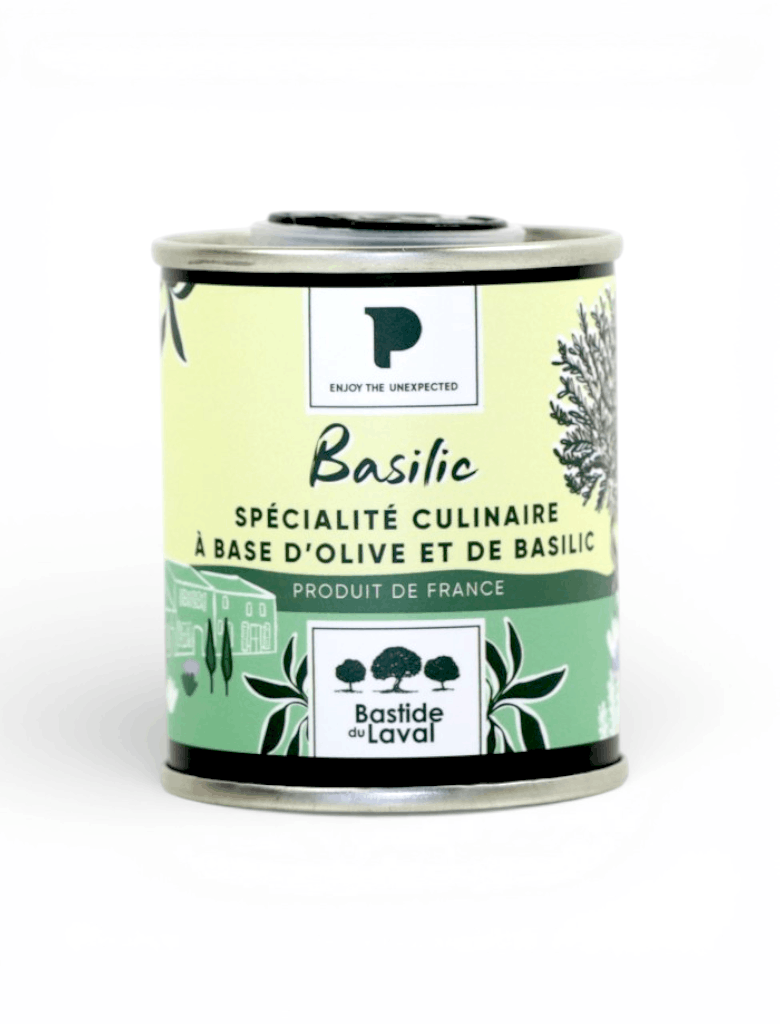 Huile d'olive au Basilic 10cl - collection Provence