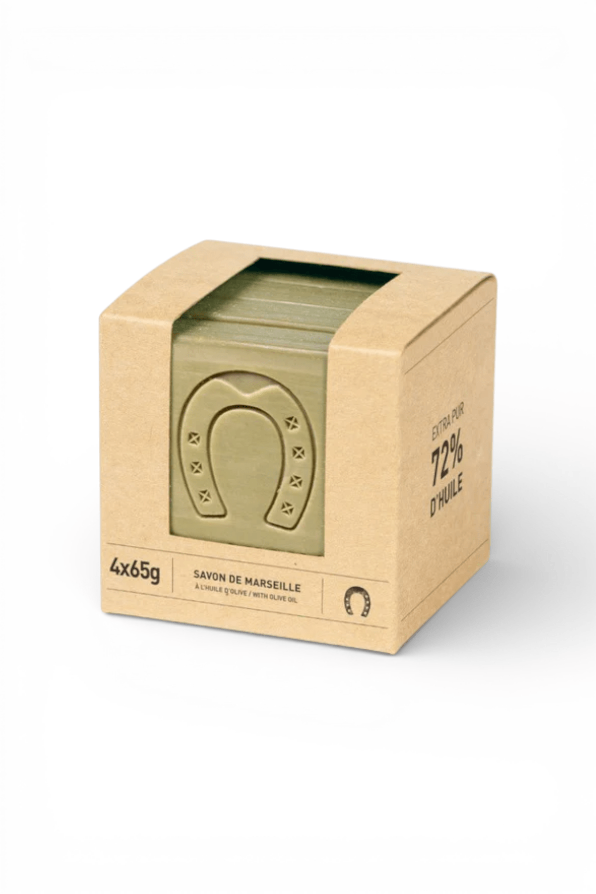 Marseille soap cube olive slice 4X65G 