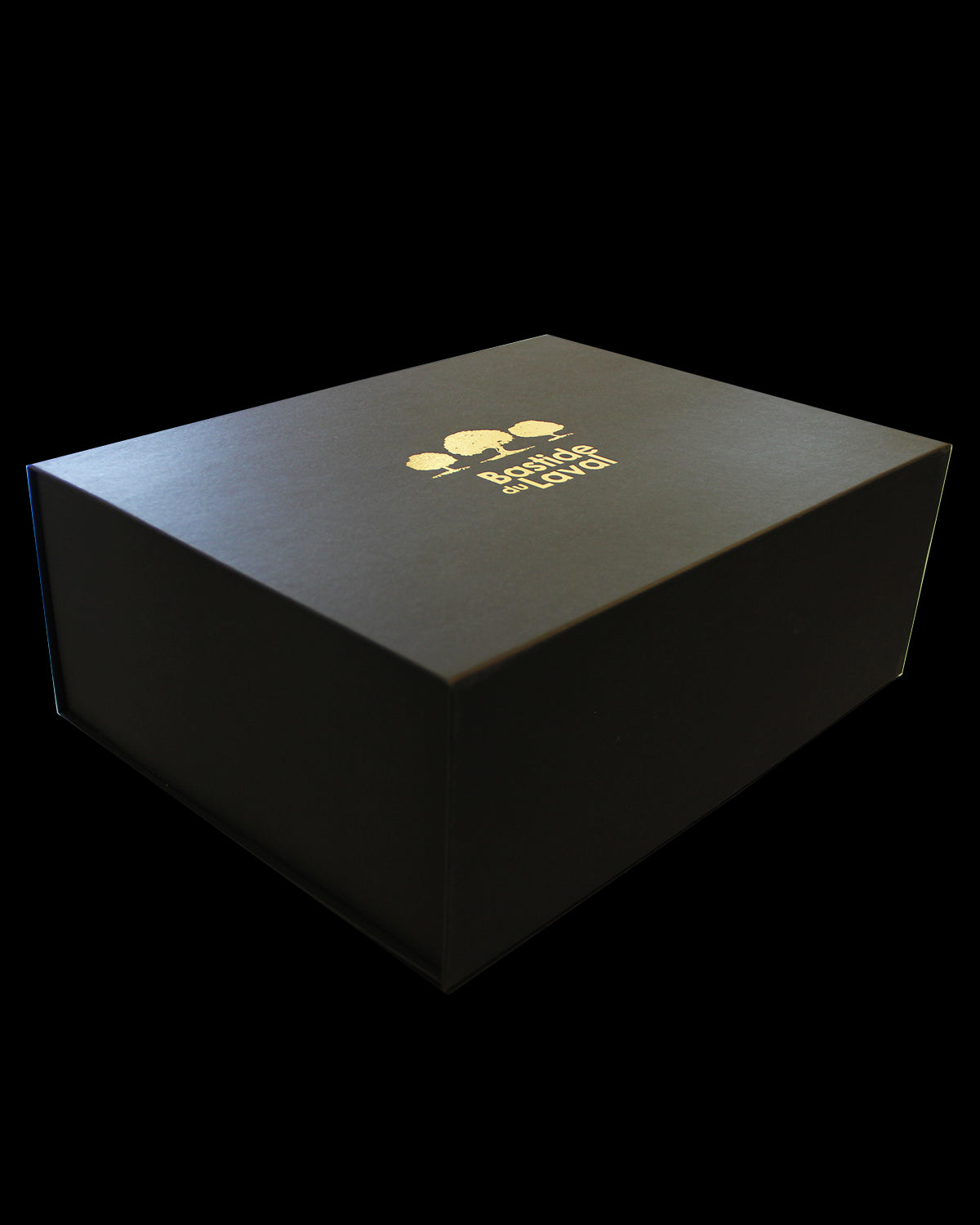 Bastide du Laval Geschenkbox – Logo in Schwarzgold